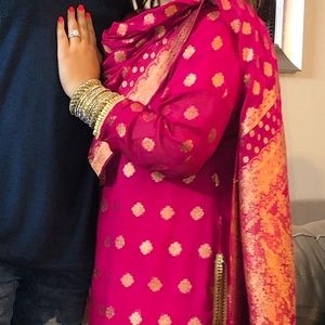 Hot Pink Pakistani Suit